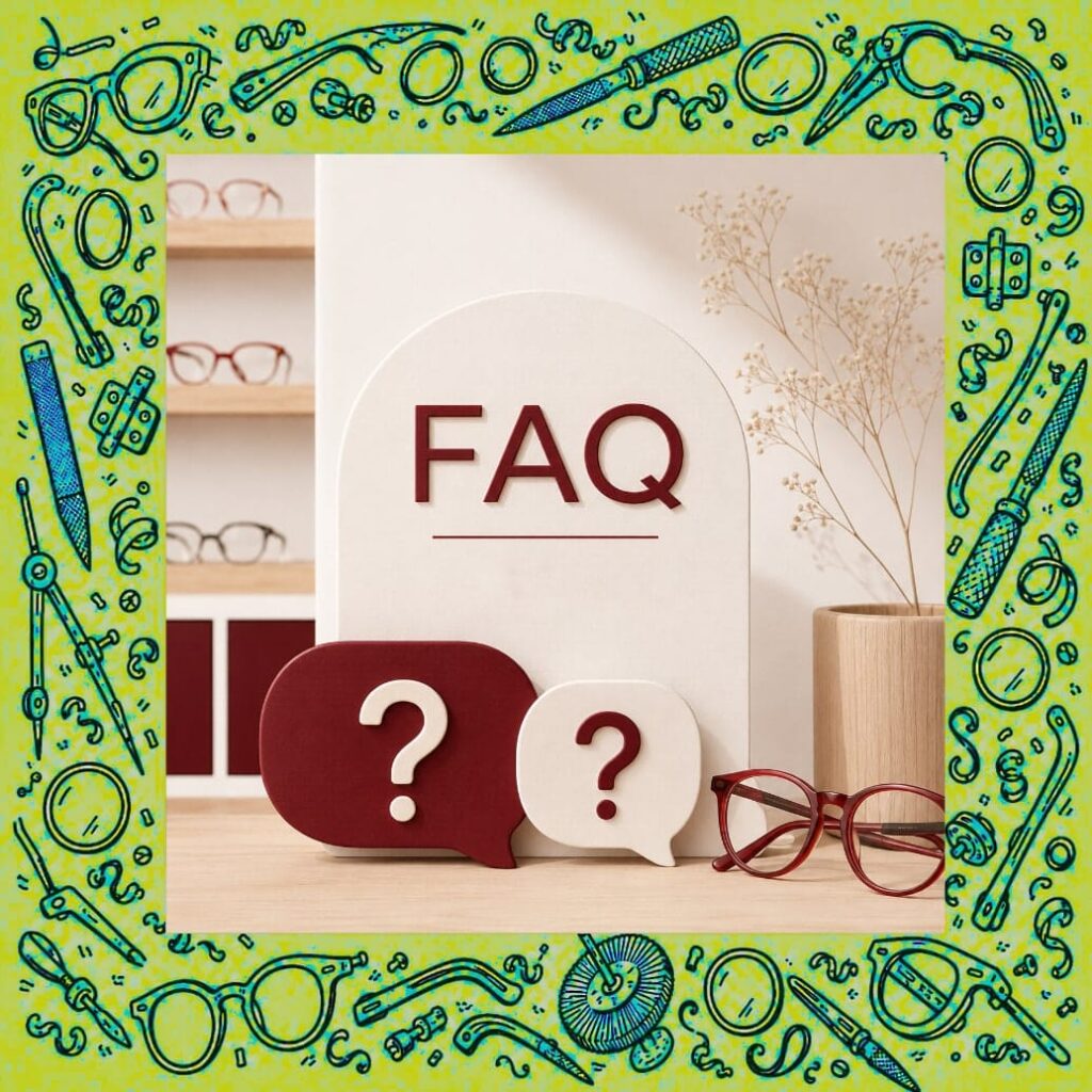 Custom eyewear FAQ – Les lunettes de l’atelier